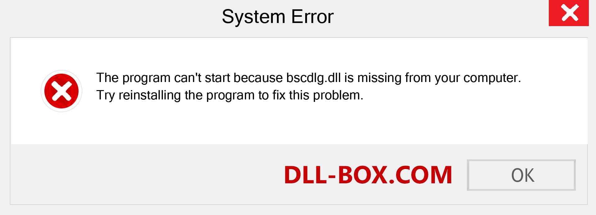  bscdlg.dll file is missing?. Download for Windows 7, 8, 10 - Fix  bscdlg dll Missing Error on Windows, photos, images