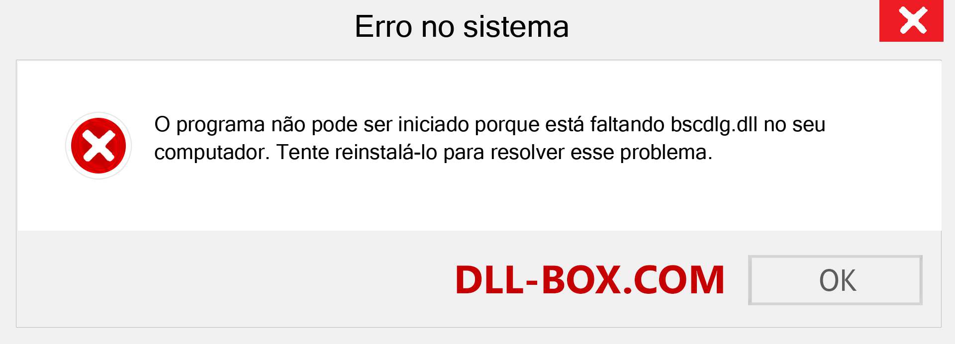 Arquivo bscdlg.dll ausente ?. Download para Windows 7, 8, 10 - Correção de erro ausente bscdlg dll no Windows, fotos, imagens